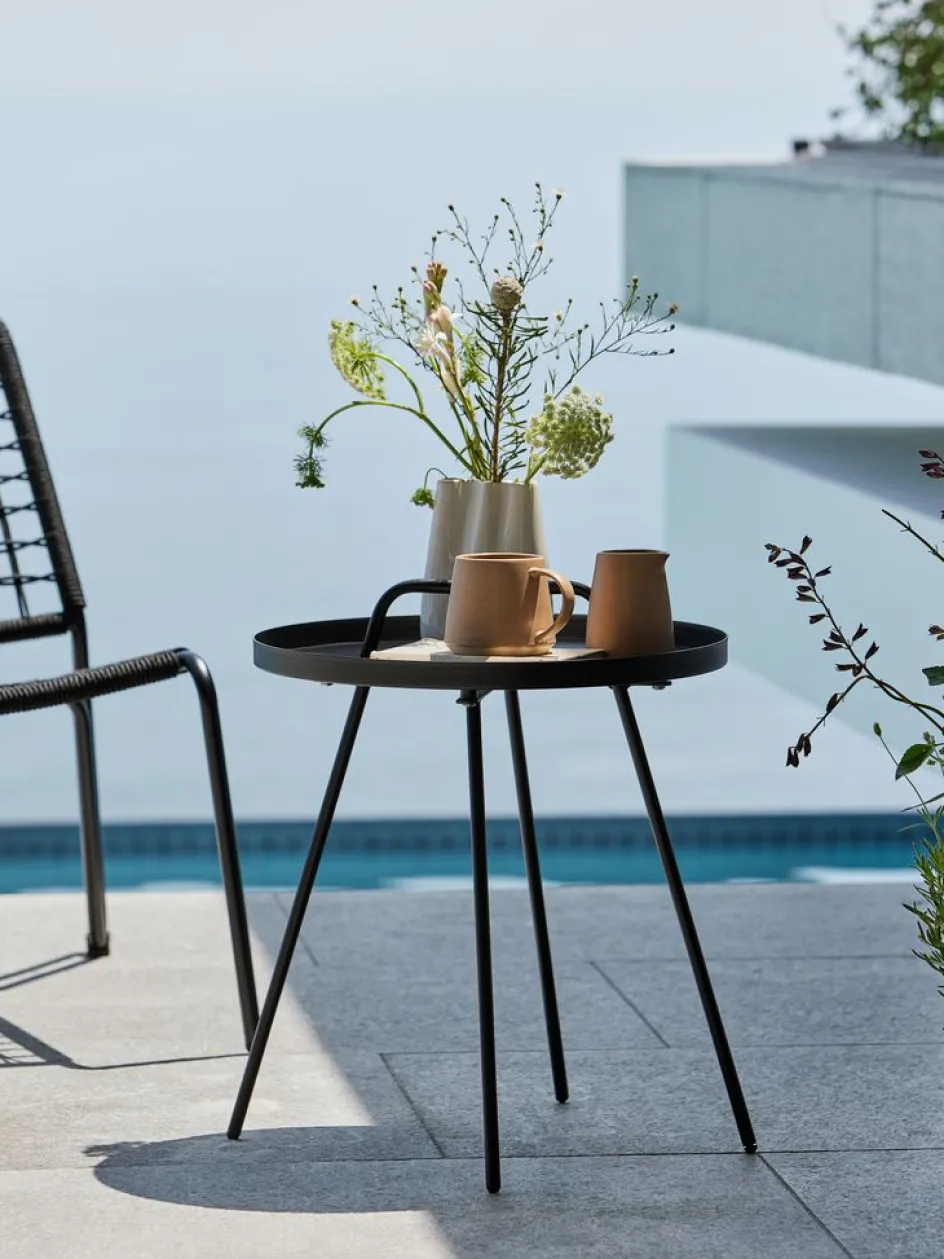 Online IDREMesa auxiliar IDRE Ø45xA52 negro Mesas De Jardín|Muebles De Jardín