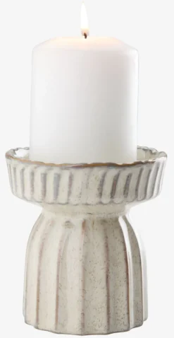 Discount INGARPortavelas INGAR Ø10xA11cm blanco Portavelas