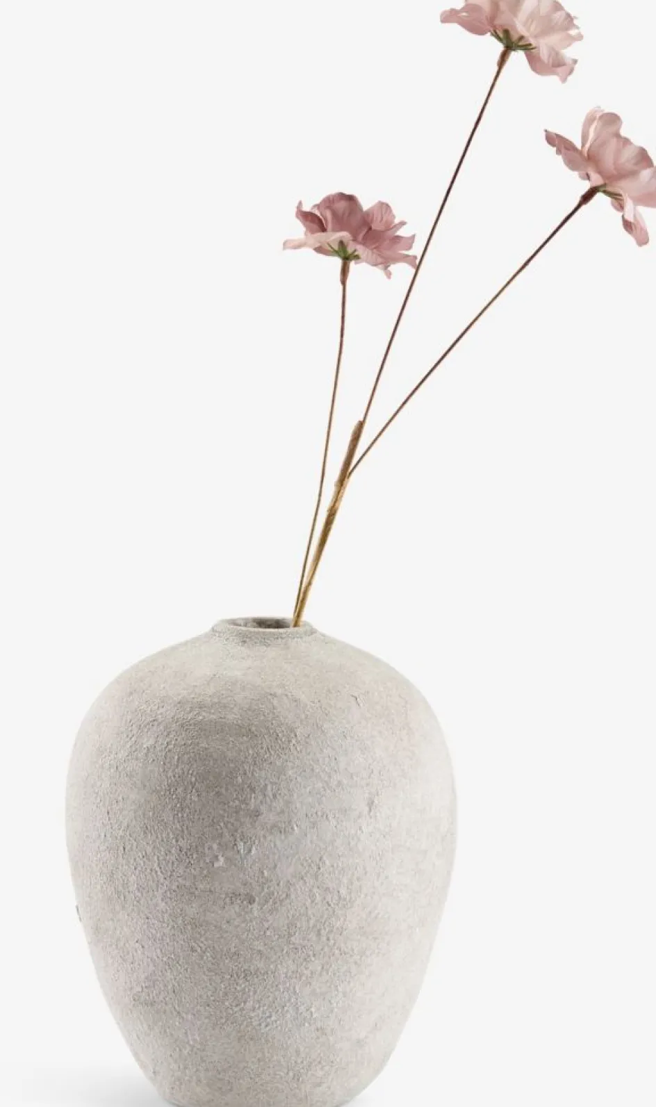 Clearance IVARJarrón IVAR Ø17xA21cm blanco/gris Jarrones