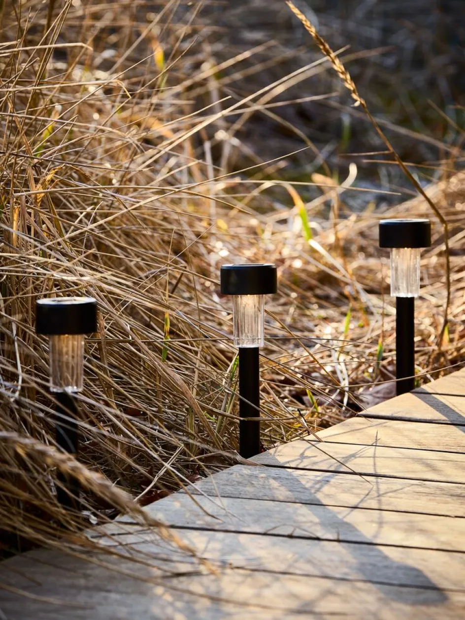 Best JAKTFALKLámpara solar JAKTFALK Ø6xA36cm negro Iluminación Solar
