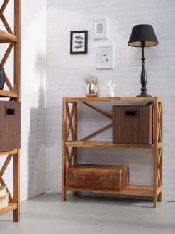 New JANNERUPEstantería JANNERUP ancha 3 estantes roble natural Estanterias Y Librerías|Estanterias Y Librerías