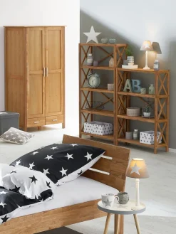 JANNERUPEstantería JANNERUP ancha 4 estantes roble natural Estanterias Y Librerías|Estanterias Y Librerías