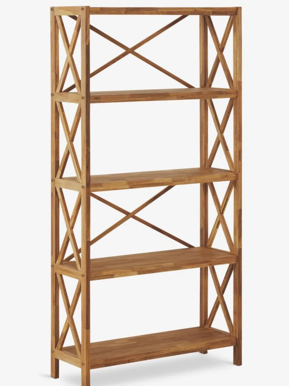 New JANNERUPEstantería JANNERUP ancha 5 estantes roble natural Estanterias Y Librerías|Estanterias Y Librerías