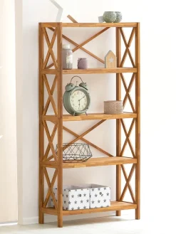 New JANNERUPEstantería JANNERUP ancha 5 estantes roble natural Estanterias Y Librerías|Estanterias Y Librerías