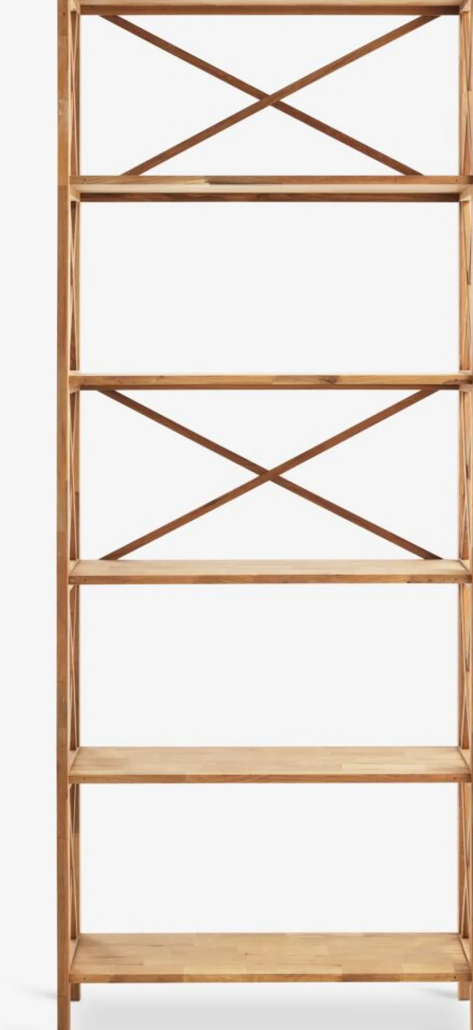 JANNERUPEstantería JANNERUP ancha 6 estantes roble natural Estanterias Y Librerías|Estanterias Y Librerías