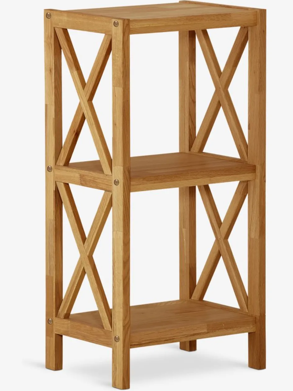 Hot JANNERUPEstantería JANNERUP fina 3 estantes roble natural Estanterias Y Librerías|Estanterias Y Librerías