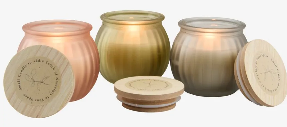 JARLEVela JARLE Ø6xA6cm con tapa variado Velas Y Servilletas|Velas Y Servilletas