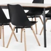 Online JEGIND + KASTRUPMesa JEGIND L130 roble natural/negro +4 sillas KASTRUP negro Mesas De Comedor|Conjuntos De Comedor