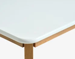 Discount JEGINDMesa de comedor JEGIND 80x130 blanco/natural Mesas De Comedor