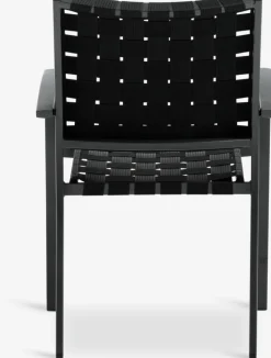 Discount JEKSENSilla apilable JEKSEN negro Sillas De Jardín