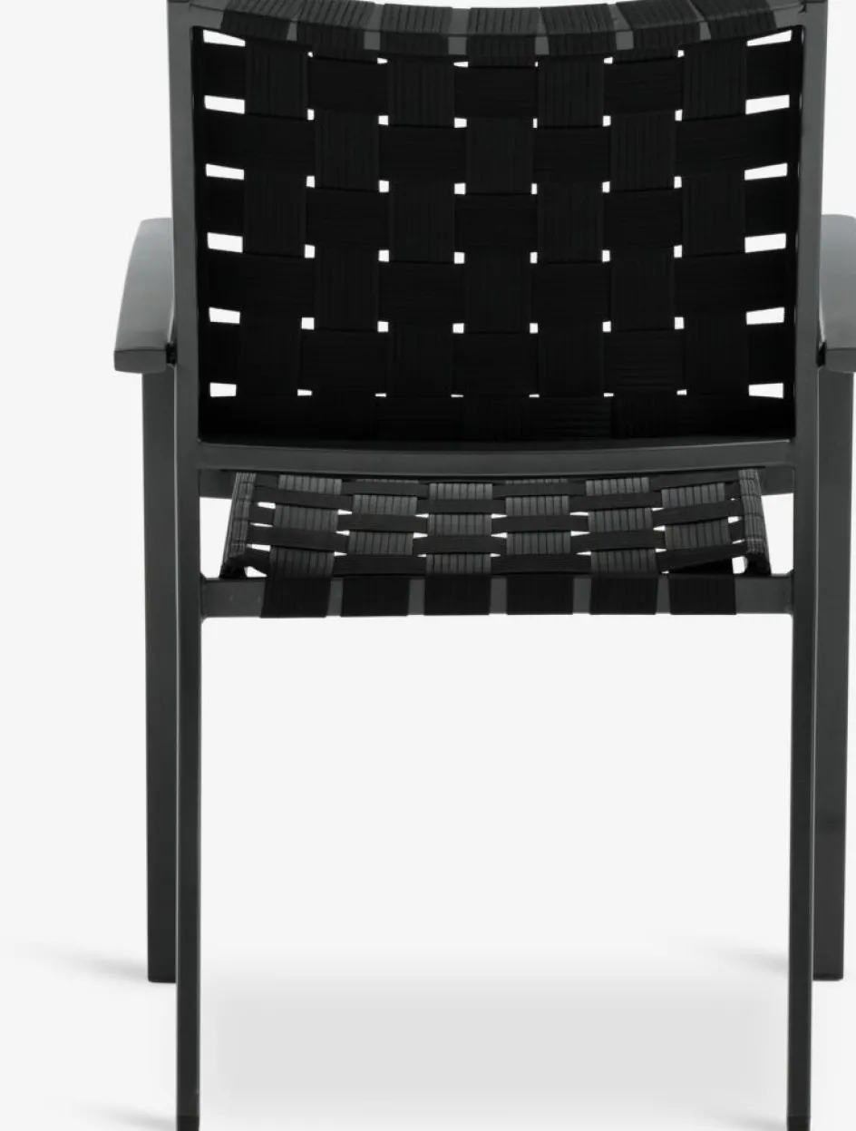 Discount JEKSENSilla apilable JEKSEN negro Sillas De Jardín