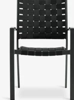 Discount JEKSENSilla apilable JEKSEN negro Sillas De Jardín