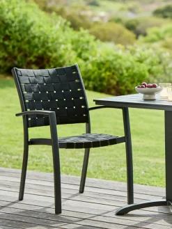 Discount JEKSENSilla apilable JEKSEN negro Sillas De Jardín