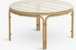 Hot JENNUMMesa de centro de exterior JENNUM Ø80xA44 natural Mesas De Jardín|Muebles De Jardín