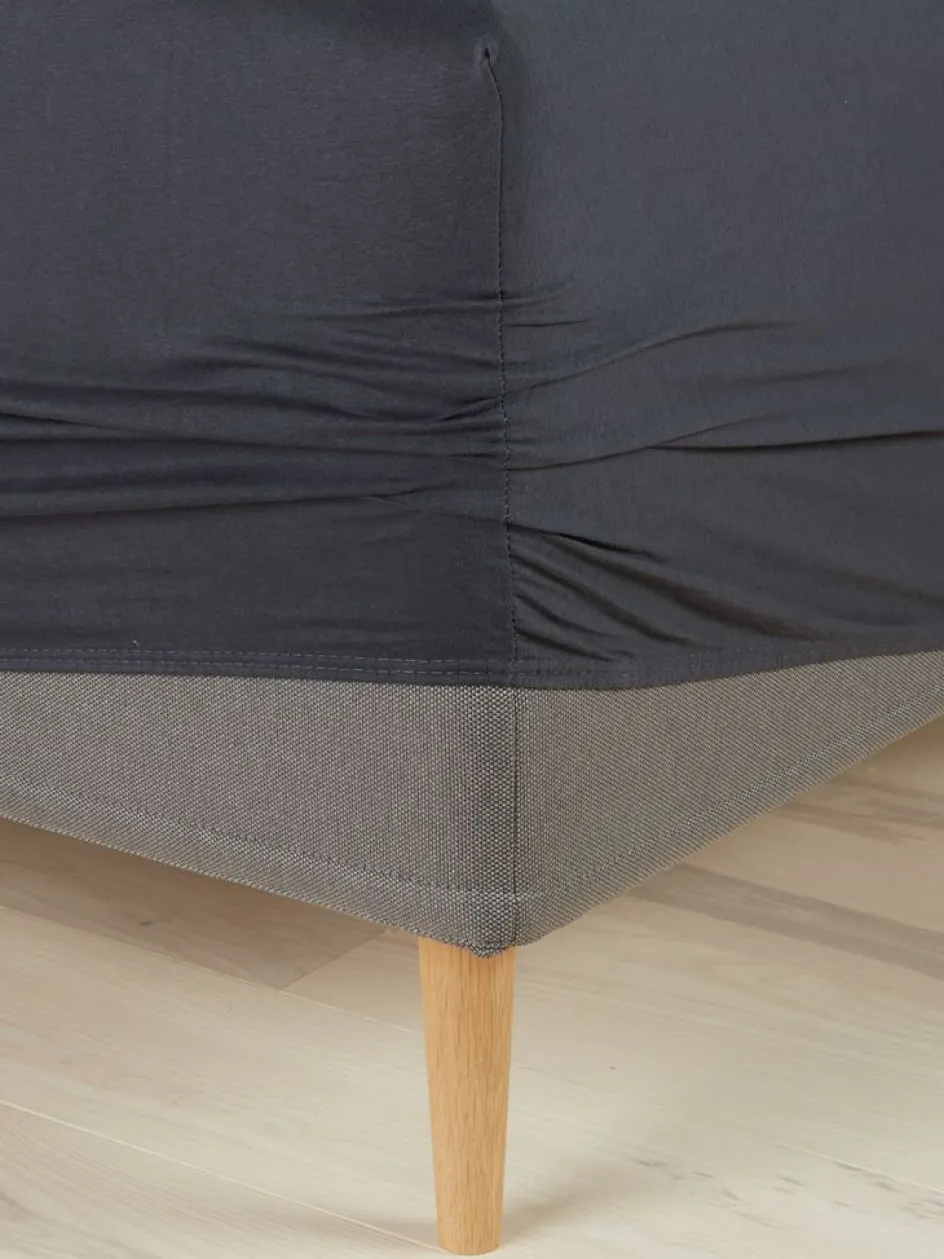 Sale JENNYPLUSSábana bajera ajustable jersey JENNY 90x200x35 antracita Sábanas Para Colchones|Sábanas Para Toppers