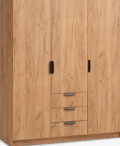 Sale JENSLEVArmario JENSLEV 144x176 3 puertas color roble salvaje nat Armarios|Todos Los Armarios