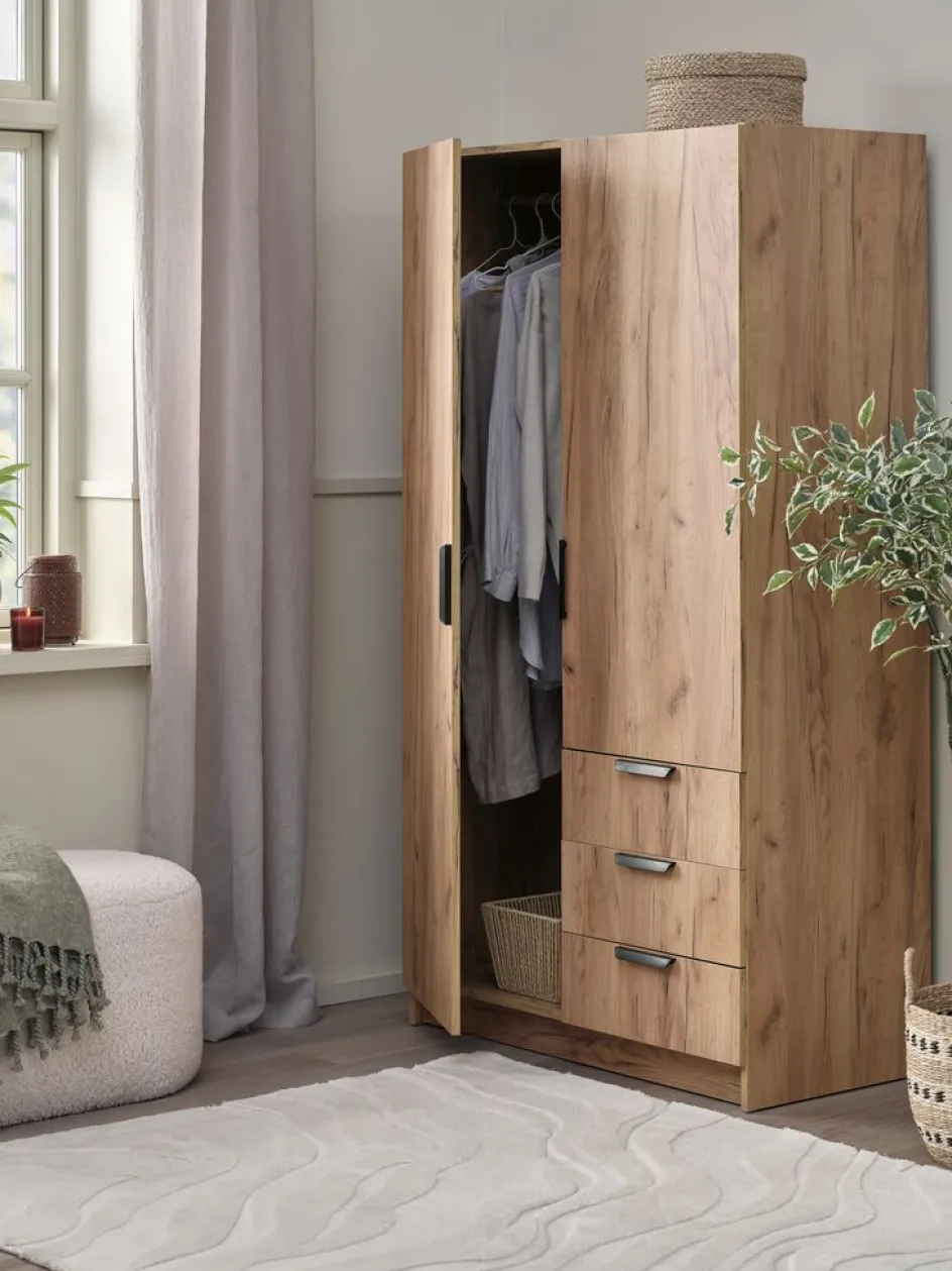 New JENSLEVArmario JENSLEV 96x176 2 puertas color Armarios|Todos Los Armarios