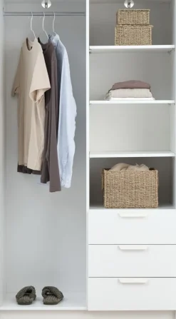 Discount JENSLEVArmario JENSLEV 96x176 2 puertas 3 cajones Armarios|Todos Los Armarios