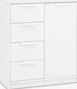 Clearance JENSLEVCómoda JENSLEV 4 cajones 1 puerta Cómodas|Cómodas