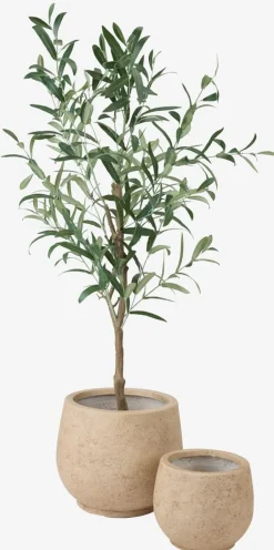 JERPEMacetero JERPE Ø31/21 natural juego de 2 Maceteros