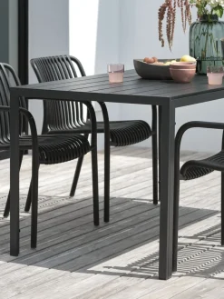 Online JERSOREMesa de jardín JERSORE A80xL140 negro Mesas De Jardín