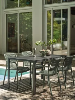 Online JERSOREMesa de jardín JERSORE A80xL140 negro Mesas De Jardín