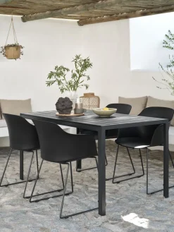 Online JERSOREMesa de jardín JERSORE A80xL140 negro Mesas De Jardín