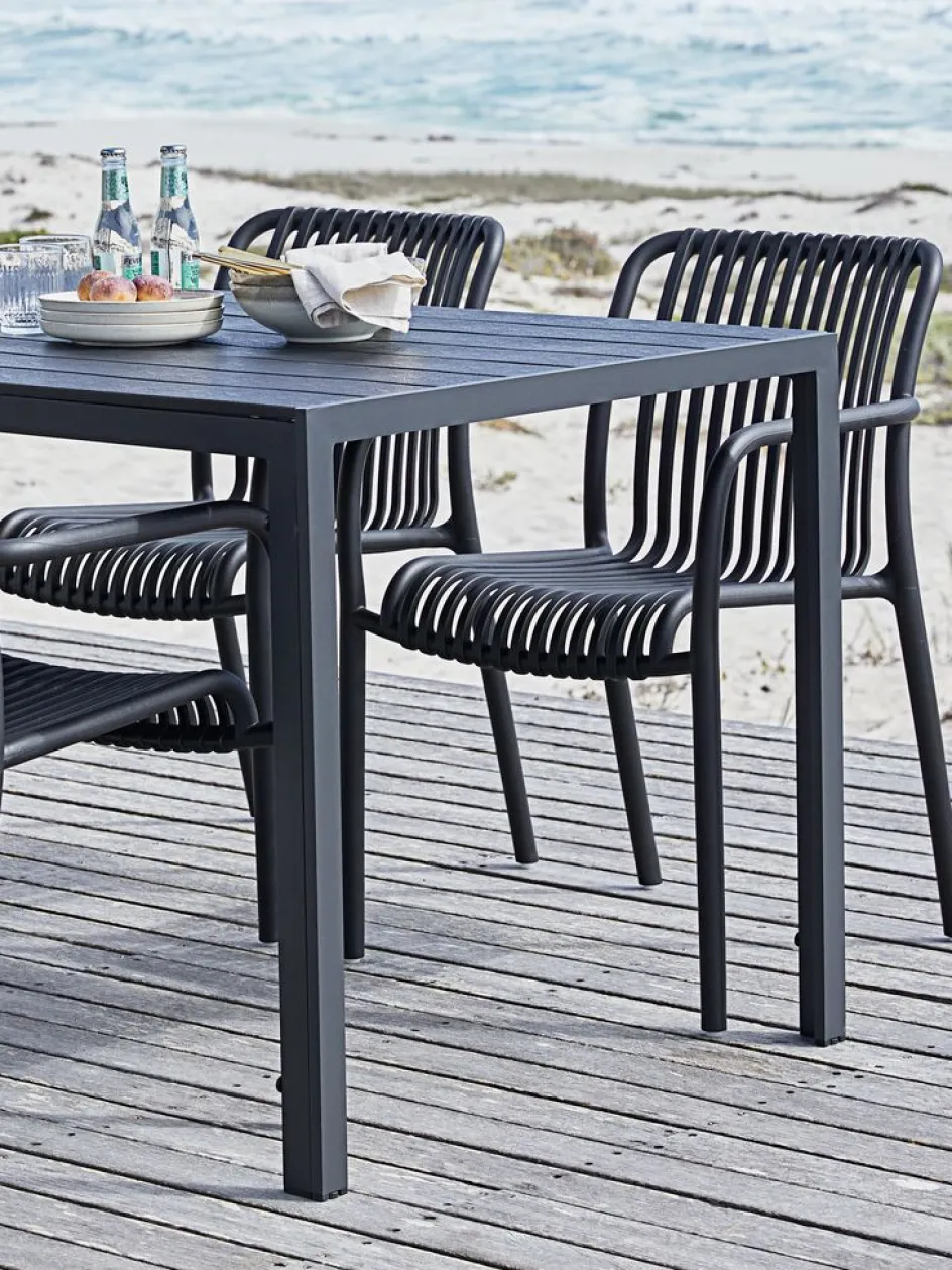 Online JERSOREMesa de jardín JERSORE A80xL140 negro Mesas De Jardín