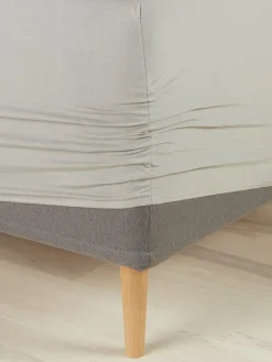 Discount JETTEGOLDSábana bajera ajustable de jersey JETTE 90x200x35 beis Sábanas Para Colchones|Sábanas Para Toppers