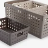 Hot JONSTORPCajas JONSTORP 3 unidades plástico arena Cuidado Personal|Almacenaje Para El Baño