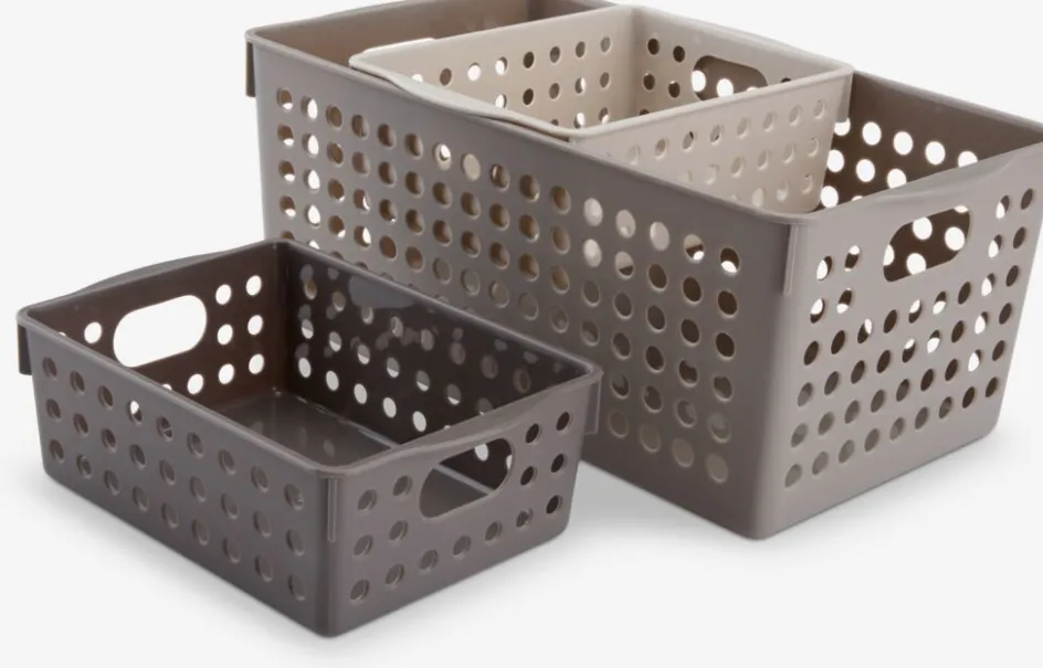 Hot JONSTORPCajas JONSTORP 3 unidades plástico arena Cuidado Personal|Almacenaje Para El Baño