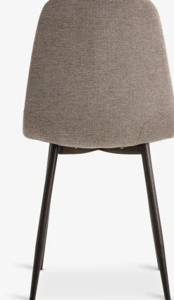 Outlet JONSTRUPSilla de comedor JONSTRUP tela beis/color roble oscuro Sillas De Comedor