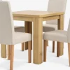 Online JUNGEN + TUREBYMesa JUNGEN L80/160 roble cálido + 4 sillas TUREBY beis Mesas De Comedor|Conjuntos De Comedor
