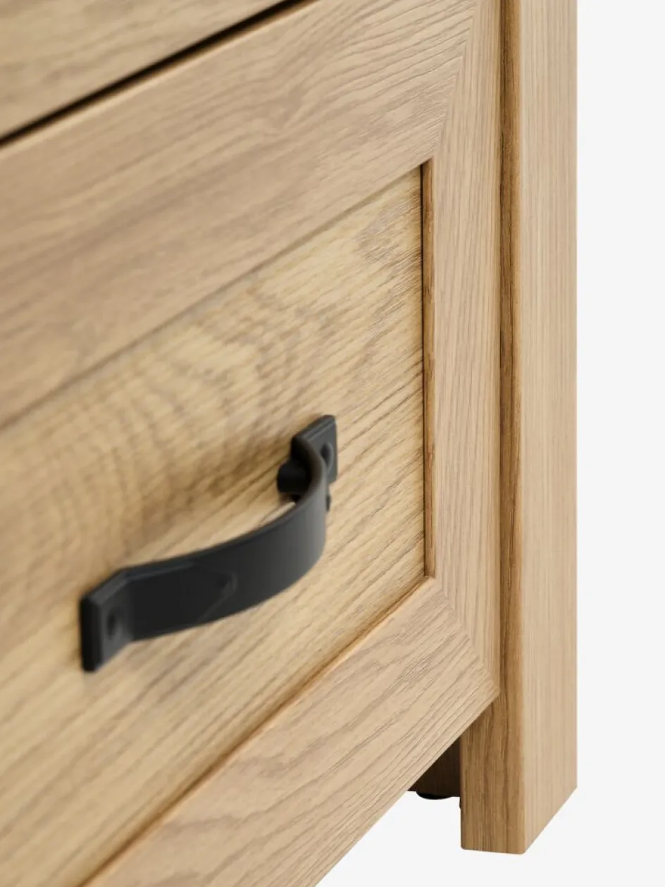 Sale JUNGENVitrina JUNGEN 2 puertas 1 cajón color roble cálido Vitrinas|Vitrinas