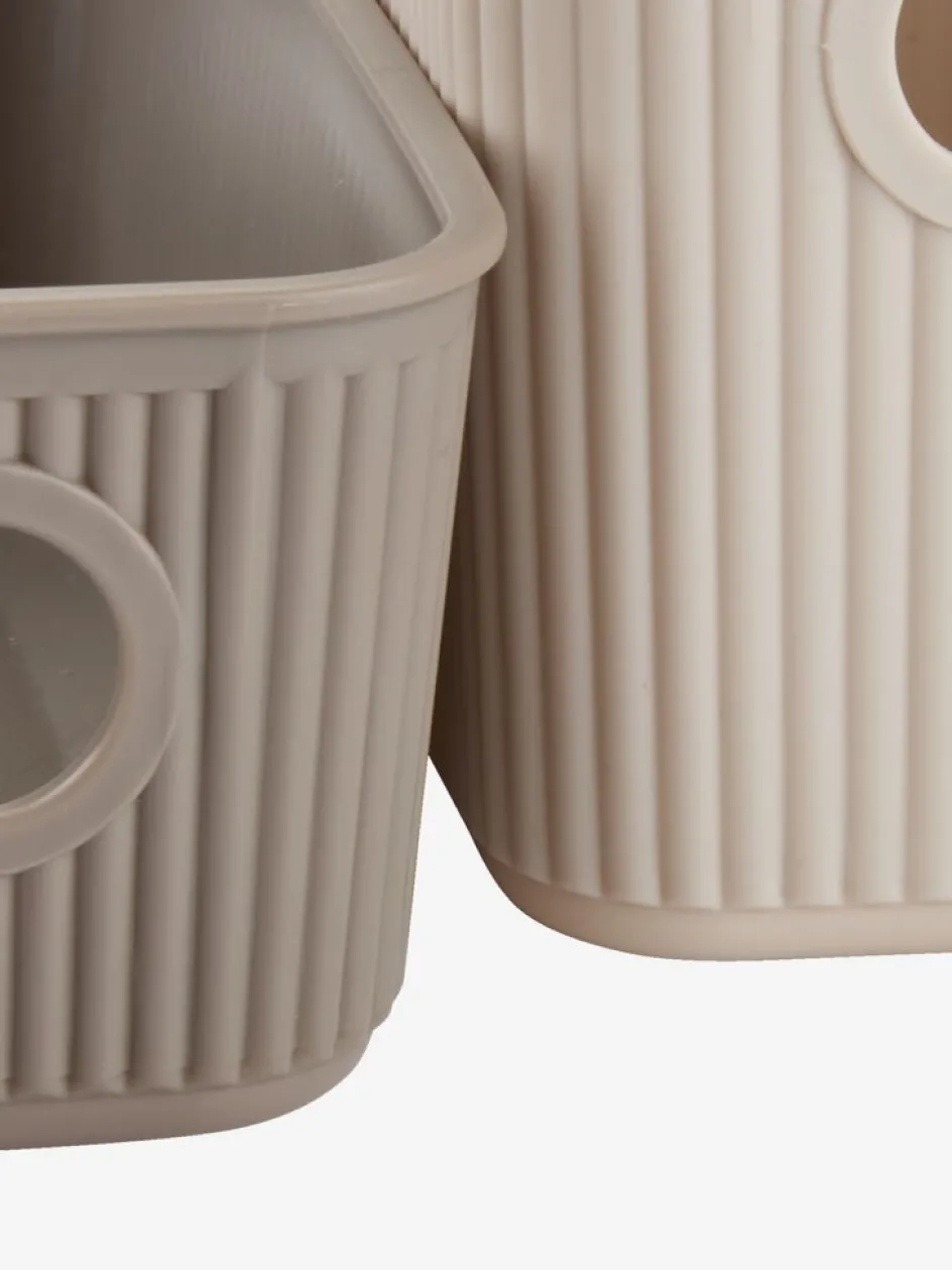Outlet JUNSELECajas JUNSELE 2 unidades plástico arena Cuidado Personal|Almacenaje Para El Baño