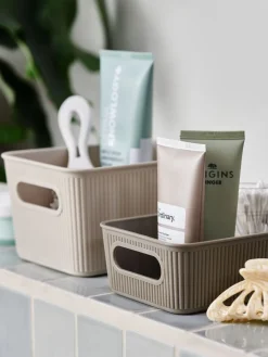 Outlet JUNSELECajas JUNSELE 2 unidades plástico arena Cuidado Personal|Almacenaje Para El Baño