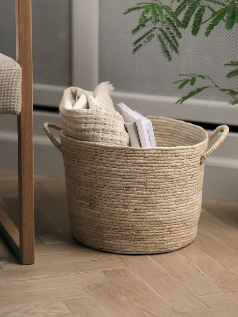 Sale JUSTINCesta JUSTIN Ø35xA26cm natural Todas Las Cestas|Cestas Y Cajas