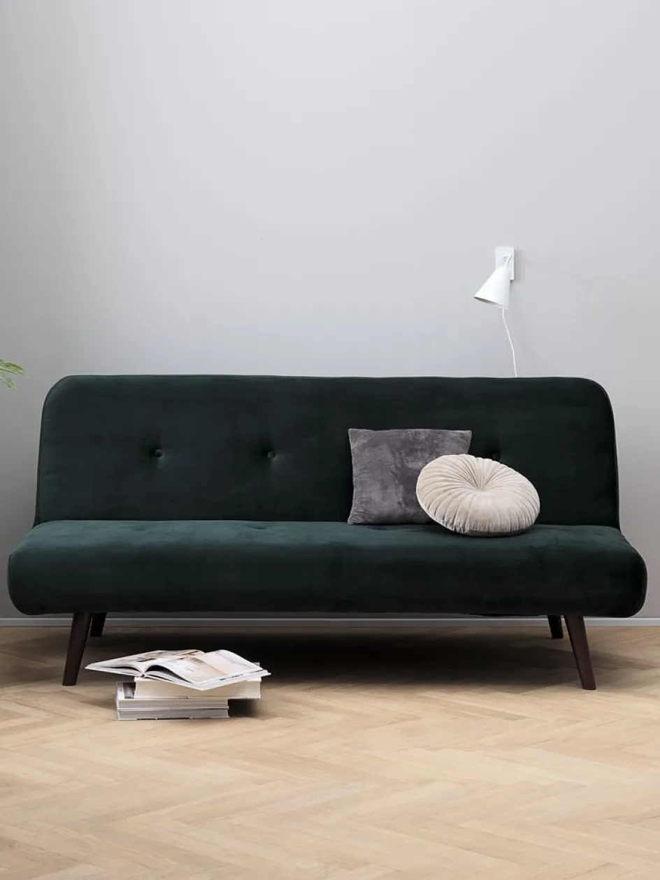 Sale JUVRESofá cama JUVRE terciopelo /nogal Sofás Cama|Sofás Cama