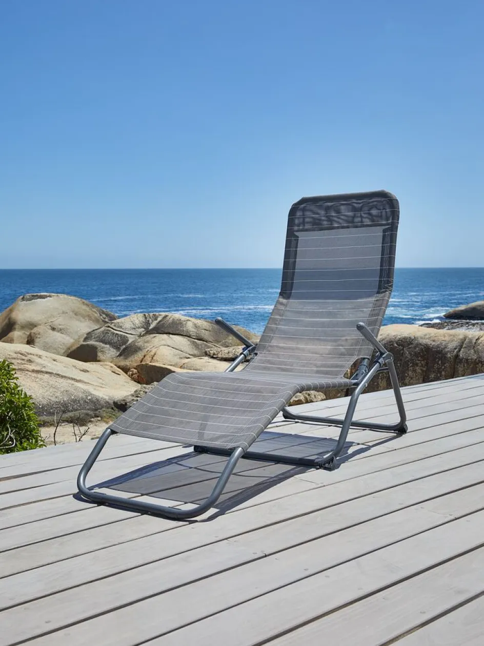Discount KALMARSillón relax KALMAR A60xL168 gris Tumbonas|Muebles De Jardín