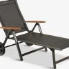 Sale KARLSHAMNTumbona KARLSHAMN A81xL190 gris oscuro Muebles De Jardín|Tumbonas