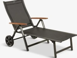 Sale KARLSHAMNTumbona KARLSHAMN A81xL190 gris oscuro Muebles De Jardín|Tumbonas