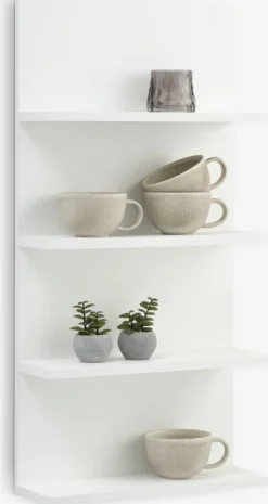 Clearance KARSTOFTEstante de pared KARSTOFT 4 estantes blanco Baldas|Baldas