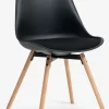 Best KASTRUPSilla de comedor KASTRUP negro/roble Sillas De Comedor