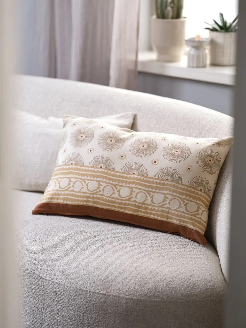 Outlet KATTEFOTFunda de cojín KATTEFOT 40x60 marrón claro/marrón Cojines|Fundas De Cojín