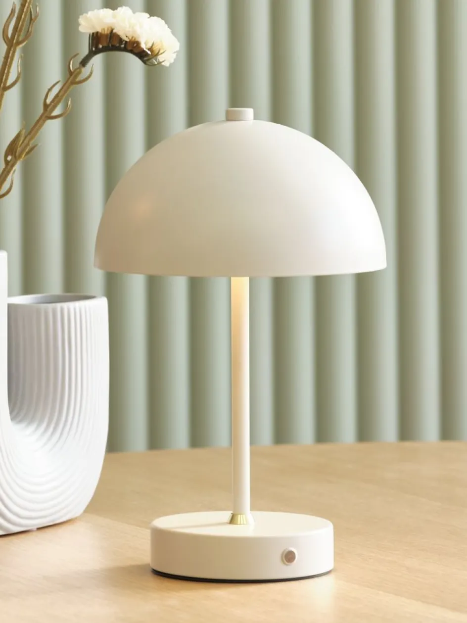 Hot KENTLámpara a pilas KENT Ø16xA25cm gris táctil y temporizador Iluminación Decorativa