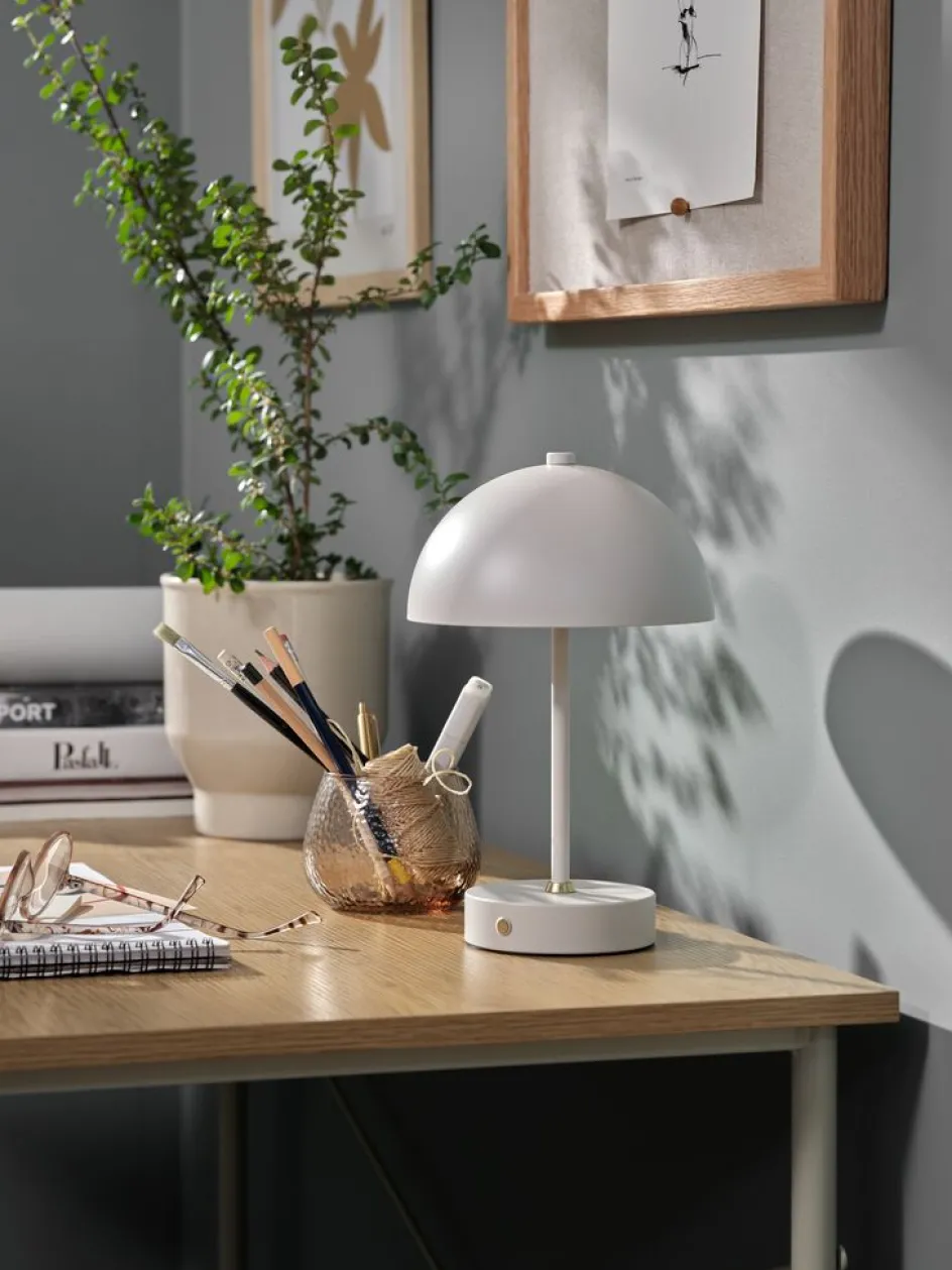 Hot KENTLámpara a pilas KENT Ø16xA25cm gris táctil y temporizador Iluminación Decorativa
