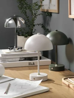 Hot KENTLámpara a pilas KENT Ø16xA25cm gris táctil y temporizador Iluminación Decorativa