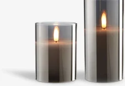 Hot KLAUSVela pilar LED KLAUS Ø8xA15cm gris Velas LED