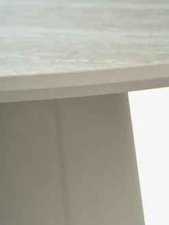 Outlet KLIPLEVMesa de comedor KLIPLEV Ø120 color travertino/beis Mesas De Comedor