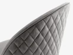 Outlet KOKKEDALSilla de comedor KOKKEDAL terciopelo gris/negro Sillas De Comedor